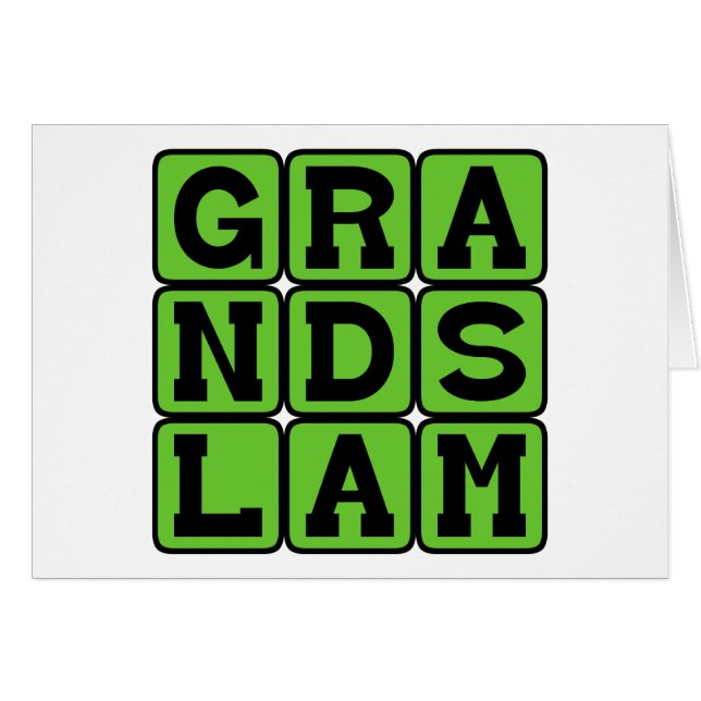 Grand Slam, Baseball Home Run (Front Horizontal)