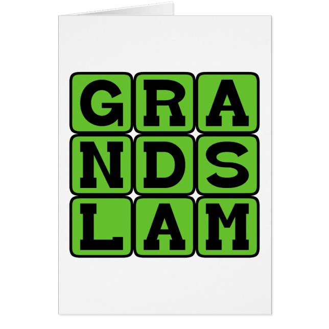 Grand Slam, Baseball Home Run (Front)