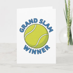 Grand Slam Winner Tennis Ball Sports Champion Card