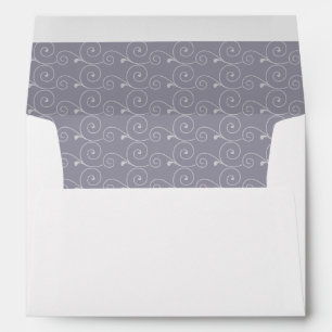 Grand Soirée   Enveloppe doublée gris lilas
