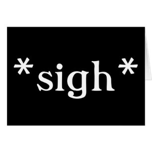 Grand soupir : cartes (noir)