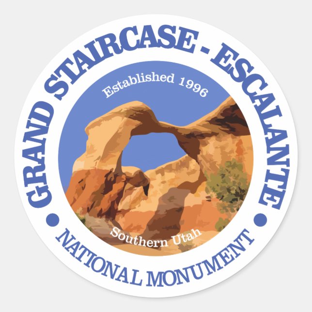 Grand Staircase - Escalante National Monument Classic Round Sticker (Front)