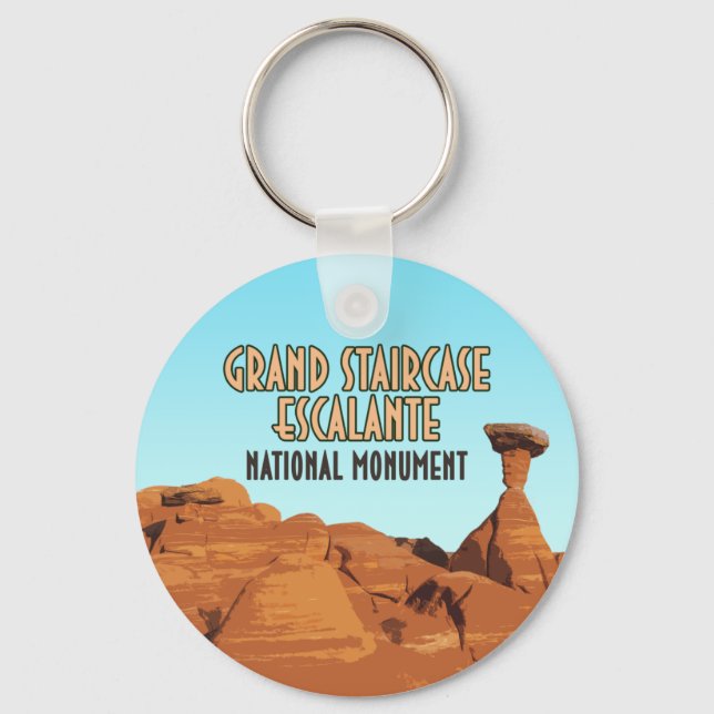 Grand Staircase Escalante National Monument Keychain (Front)
