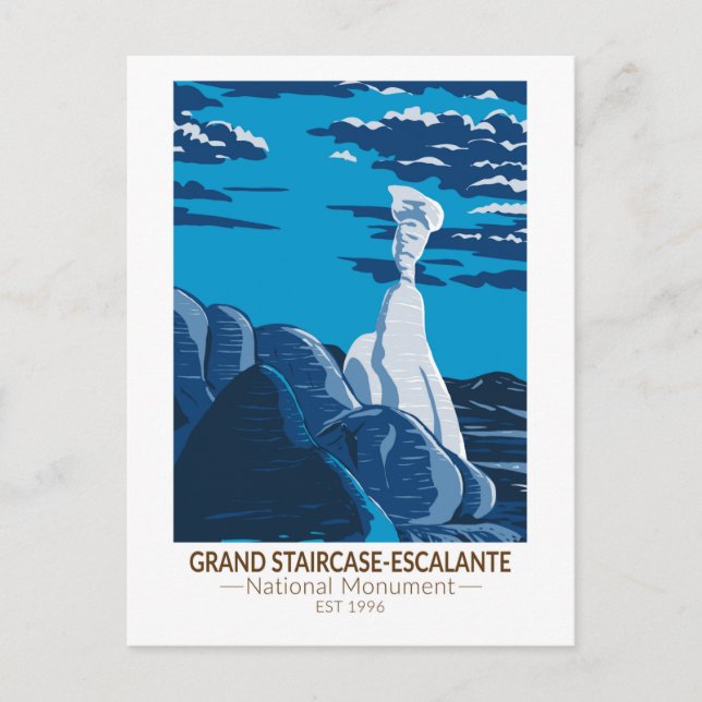 Grand Staircase Escalante National Monument Utah Postcard (Front)