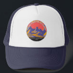 Grand Staircase Escalante National Monument Utah  Trucker Hat<br><div class="desc">Grand Staircase Escalante vector artwork design. There are three main regions of the monument: the Grand Staircase,  the Kaiparowits Plateau,  and the Canyons of the Escalante.</div>