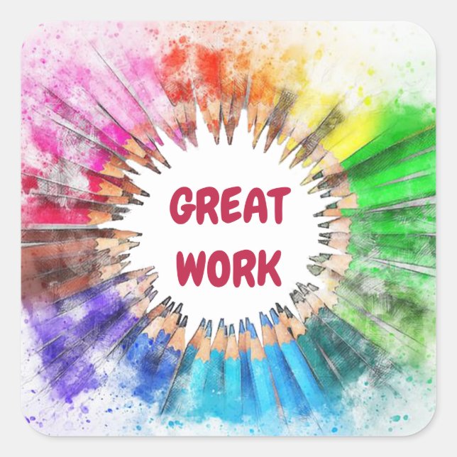 Grand Sticker de l'école de travail (Devant)