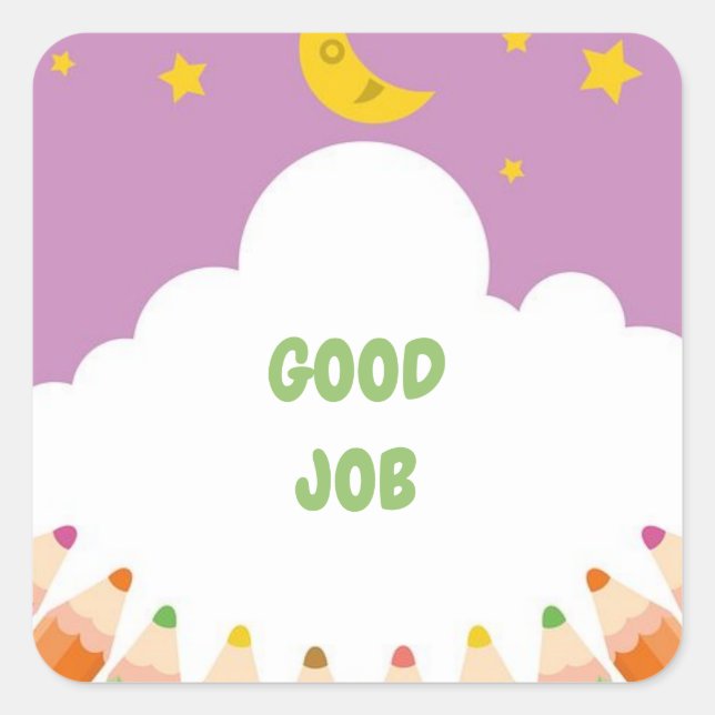 Grand Sticker de l'école de travail (Devant)