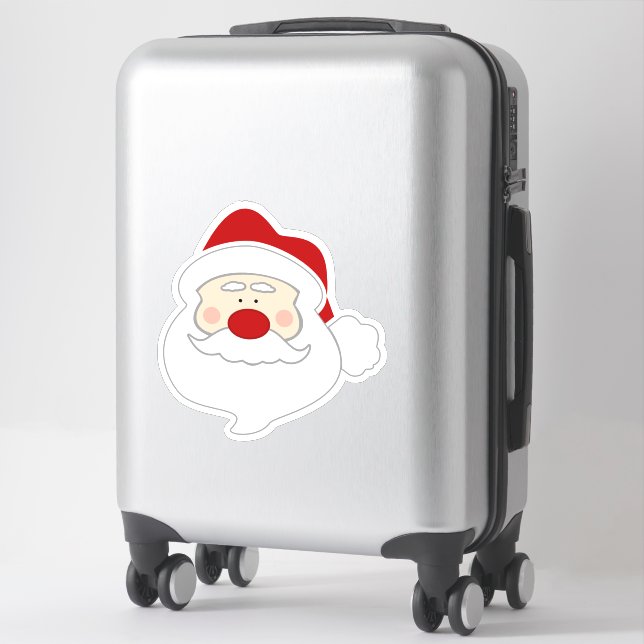Grand Sticker du Père Noël (Sur valise)