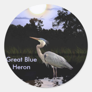 GRAND Stickers BLUE HERON
