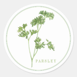 GRAND Stickers ronds PARSLEY FRAIS