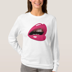 Grand sweat - shirt à capuche rouge de lèvres