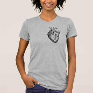 Grand T-shirt anatomique de gris de Heather de