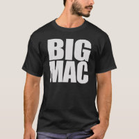 Grand T-shirt blanc noir unique de Mac et drôle