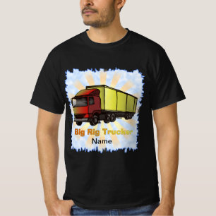 Grand t-shirt de camion à semi-remorque
