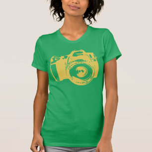 Grand T-shirt de photographie d'appareil-photo