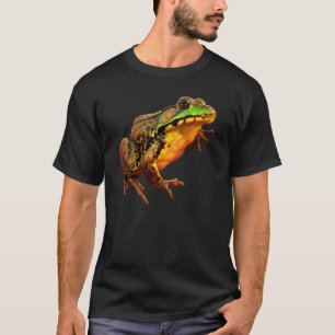 Grand T-shirt d'obscurité de grenouille mugissant