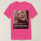 Grand T-shirt funéraire photo moderne