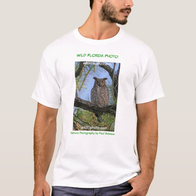 Grand T-shirt sauvage de photo de la Floride de (Devant)