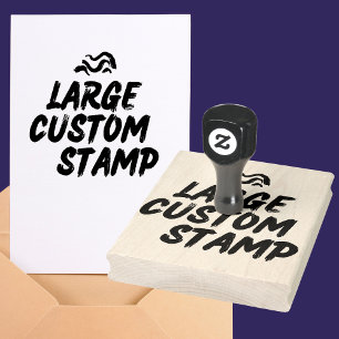 Grand tampon de logo personnalisé