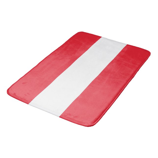 Grand tapis de bain avec drapeau d'Autriche (Angle)