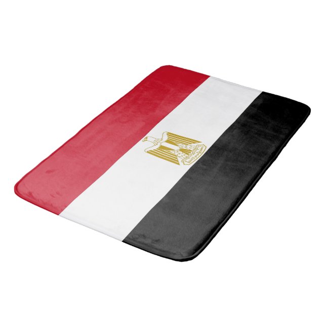 Grand tapis de bain avec drapeau d'Egypte (Angle)
