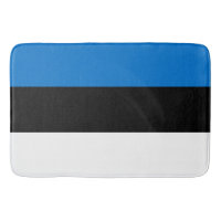 Grand tapis de bain avec drapeau d'Estonie
