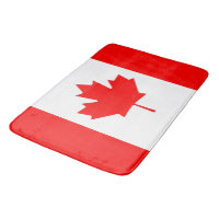 Grand tapis de bain avec drapeau du Canada