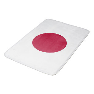 Grand tapis de bain avec drapeau du Japon