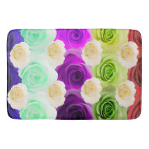 grand tapis de bain du rose 3D multicolore