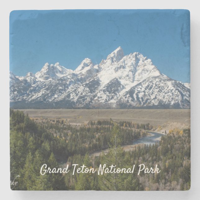 Grand Teton Marble Coaster (Front)