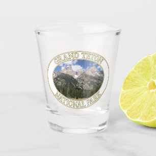 Grand Teton Mountains at Grand Teton National Park Shot Glass