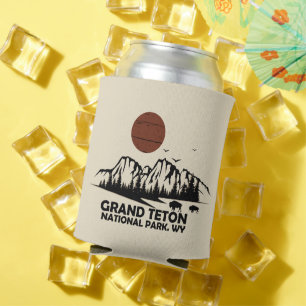 Grand Teton mountains National Park Wyoming Can Cooler