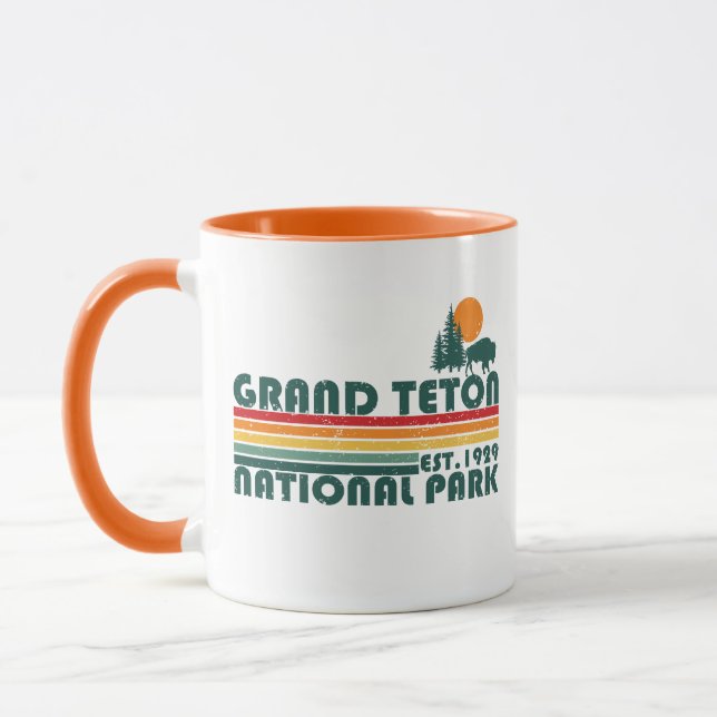 Grand Teton mountains National Park Wyoming Mug (Left)