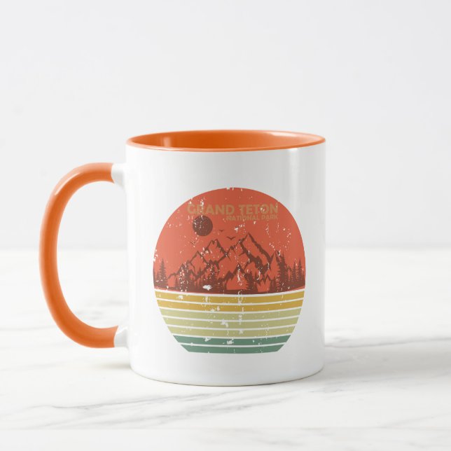 Grand Teton mountains National Park Wyoming Mug (Left)