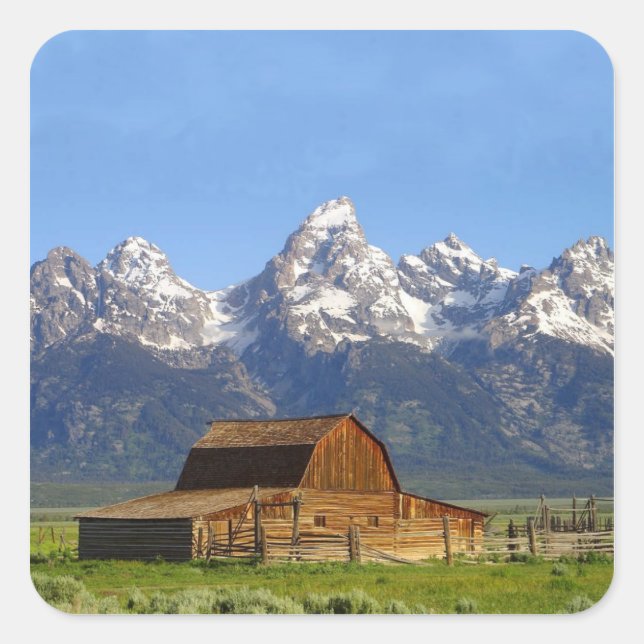 Grand Teton mountains Square Sticker (Front)