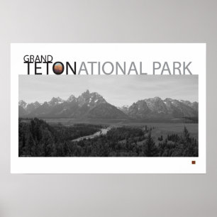 GRAND TETON NAT’L PARK-Wyoming-Ansel Adams View- Poster