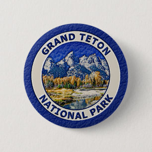 Grand Teton National Park 2 Inch Round Button