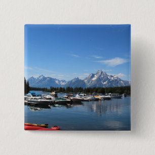 Grand Teton National Park 2 Inch Square Button
