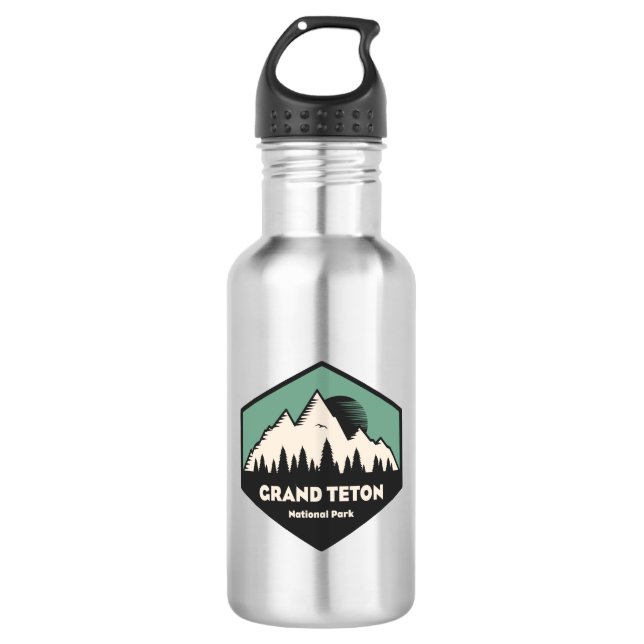 Grand Teton National Park 532 Ml Water Bottle (Front)
