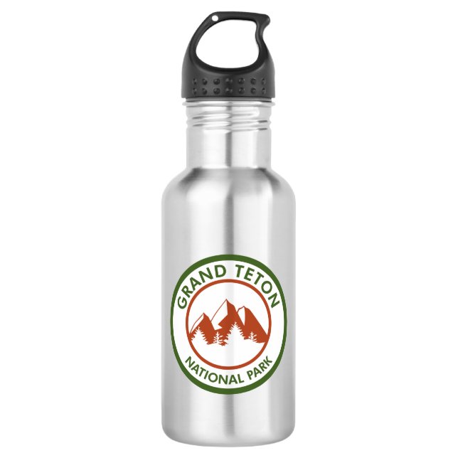 Grand Teton National Park 532 Ml Water Bottle (Front)