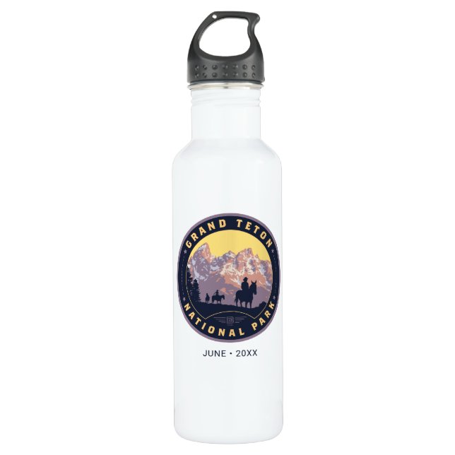 Grand Teton National Park 710 Ml Water Bottle (Front)