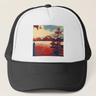 Grand Teton National Park Art Trucker Hat