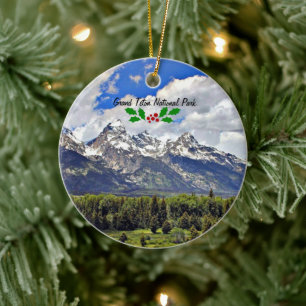 Grand Teton National Park Ceramic Ornament