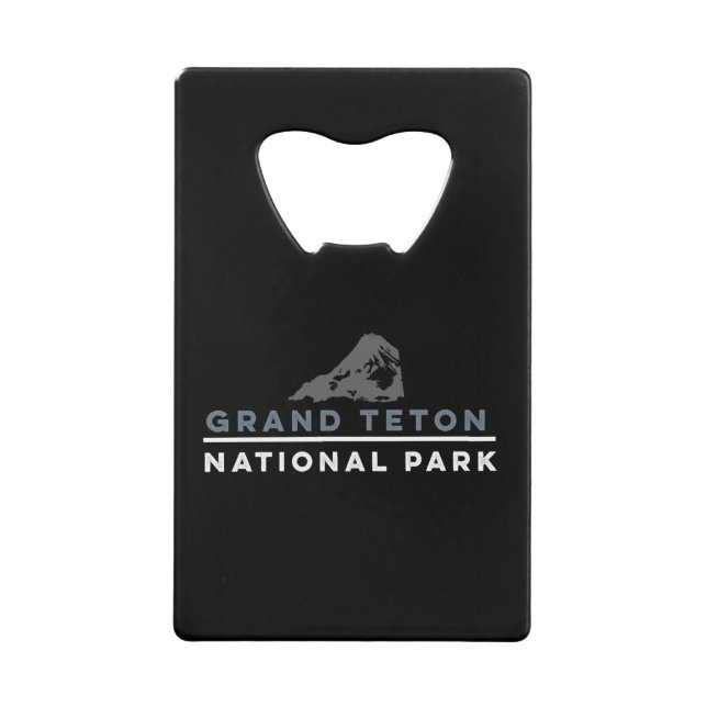 Grand Teton National Park Credit Card Bottle Opener (Front)