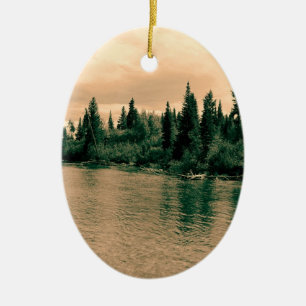 Grand Teton National Park. Gorgeous landscape Ceramic Ornament