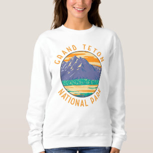 Grand Teton National Park In Spring Distressed Sweatshirt
