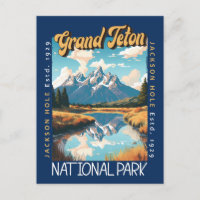 Grand Teton National Park Jackson Hole Distressed