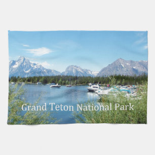 Grand Teton National Park landscape photography. Kitchen Towel