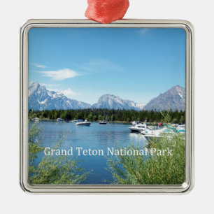 Grand Teton National Park landscape photography. Metal Ornament
