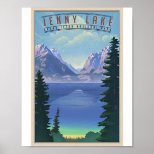 Grand Teton National Park Litho Poster